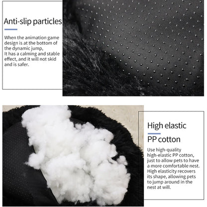 VIXO CozyNest Donut Pet Bed – Soft Bed for Cats & Small Dogs